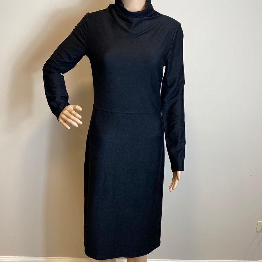 Undress Black Long Sleeve Sheath Midi Dress Size XS/S